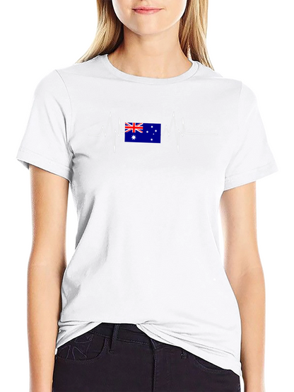 Australia Flag Heartbeat T-Shirt