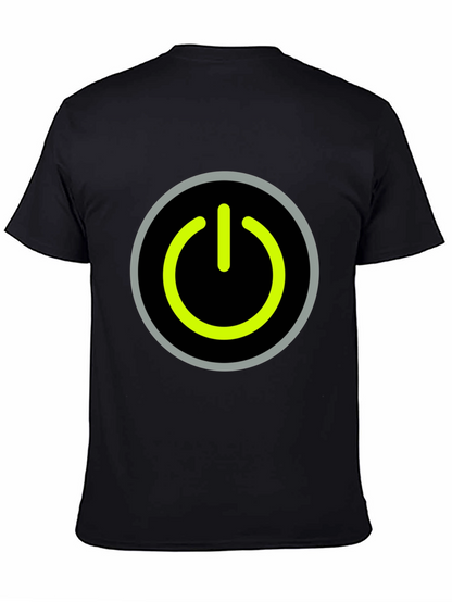Power Button Graphic Tee - Black