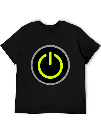 Power Button Graphic Tee - Black