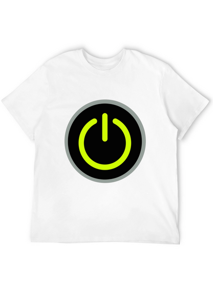 Power Button Graphic Tee - Black