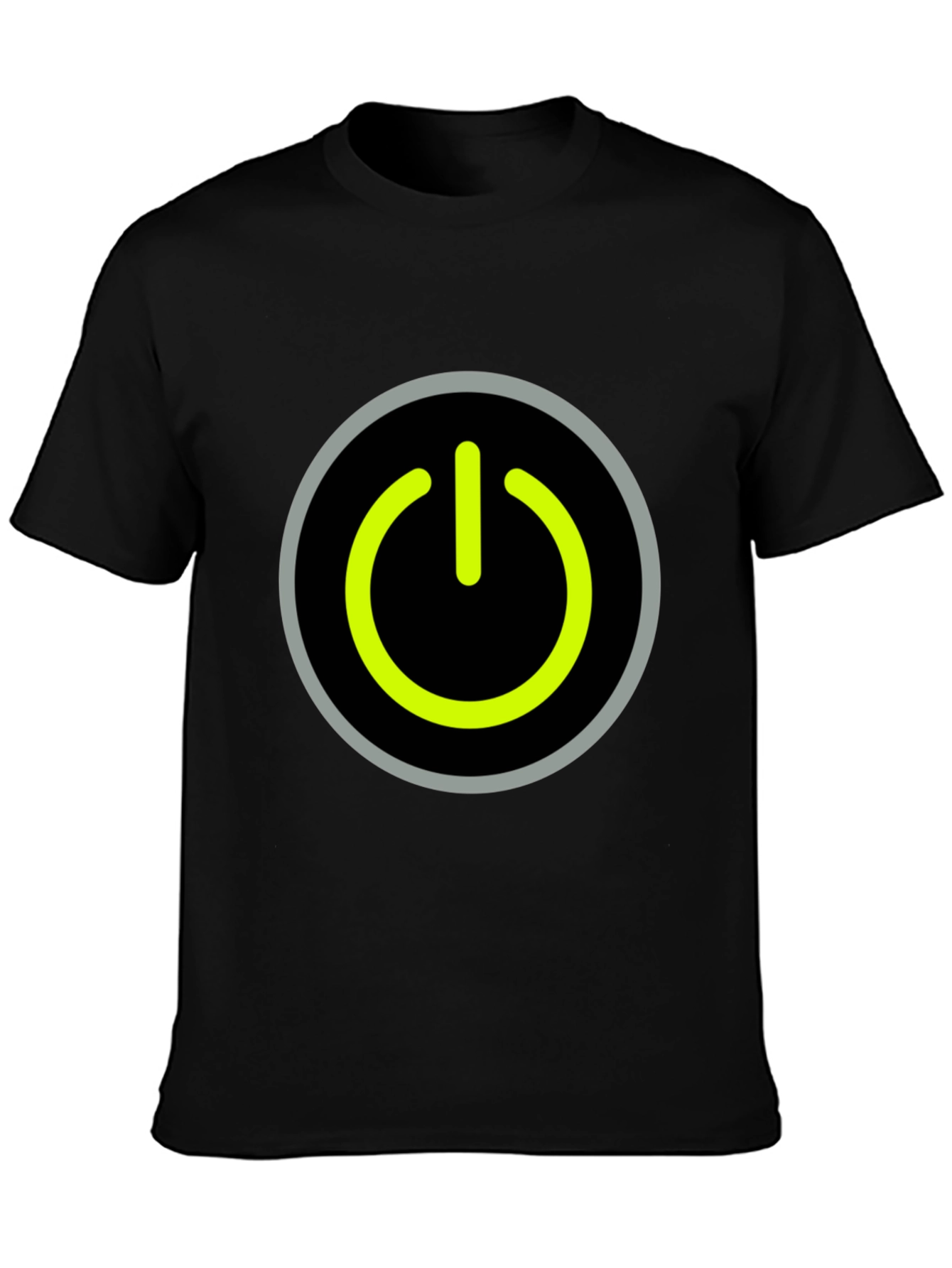 Power Button Graphic Tee - Black