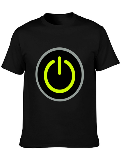 Power Button Graphic Tee - Black