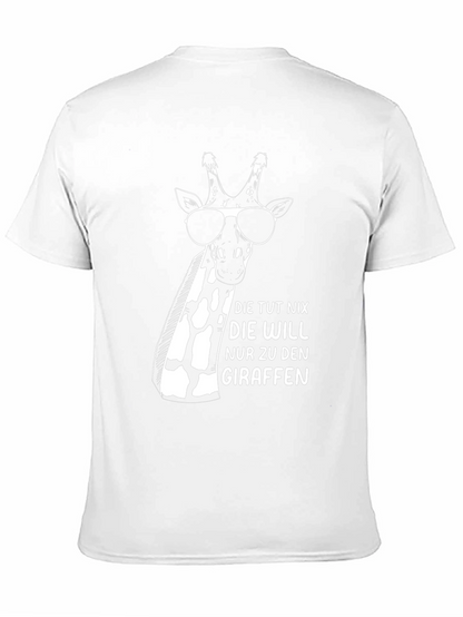 Cool Giraffe Graphic Tee - Unisex Black T-Shirt