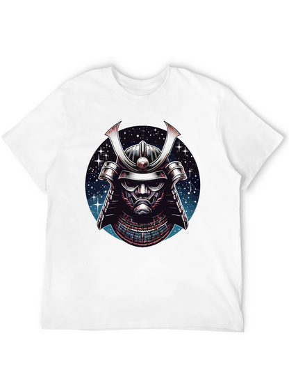 Samurai Helmet Graphic Tee - Mens Black T-Shirt