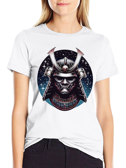 Samurai Helmet Graphic Tee - Mens Black T-Shirt
