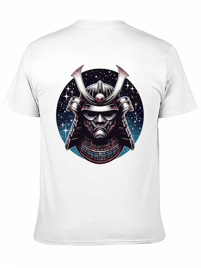 Samurai Helmet Graphic Tee - Mens Black T-Shirt