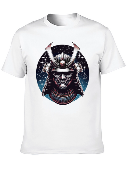 Samurai Helmet Graphic Tee - Mens Black T-Shirt