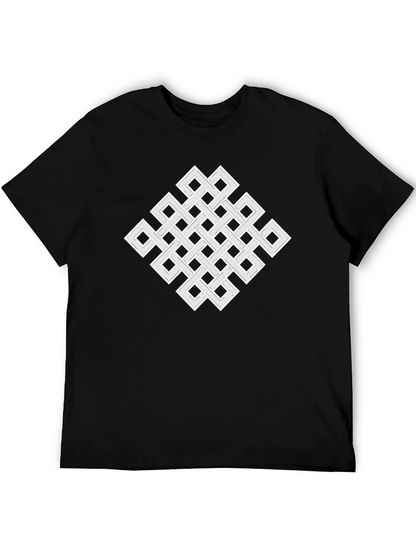Endless Knot Graphic Tee - Geometric Black T-Shirt