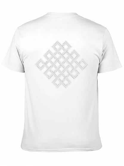 Endless Knot Graphic Tee - Geometric Black T-Shirt