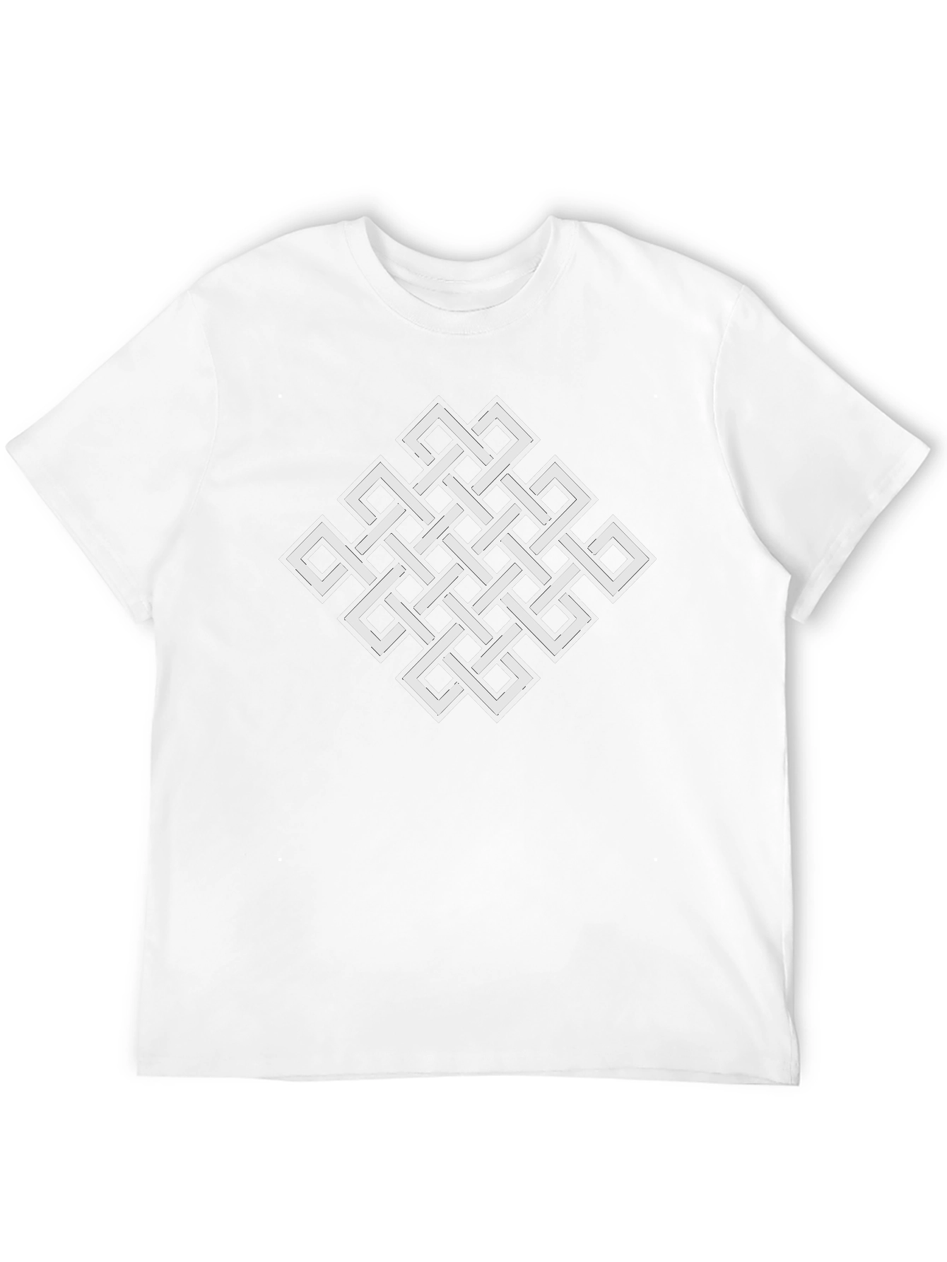 Endless Knot Graphic Tee - Geometric Black T-Shirt