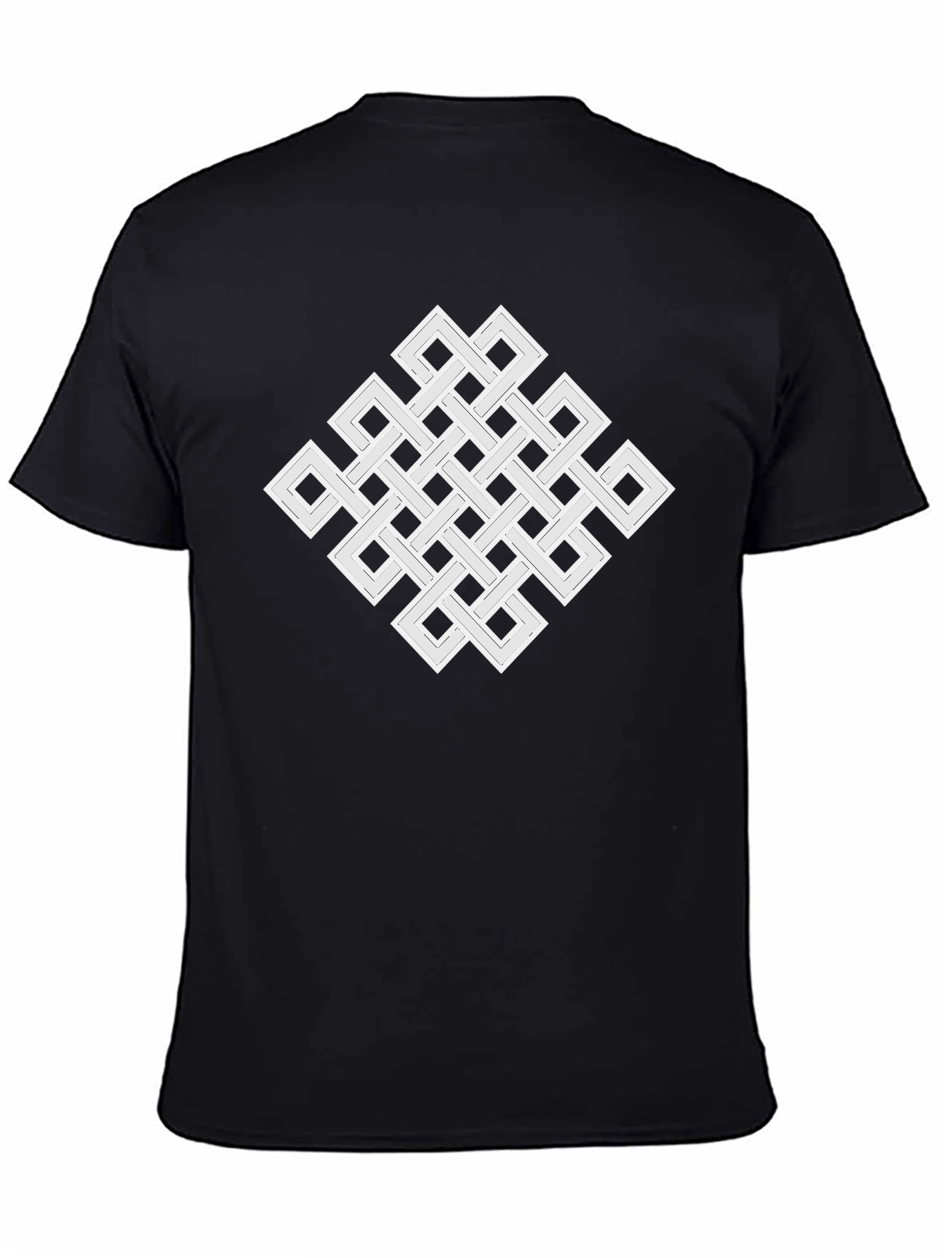 Endless Knot Graphic Tee - Geometric Black T-Shirt