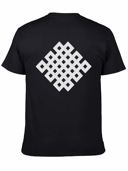Endless Knot Graphic Tee - Geometric Black T-Shirt