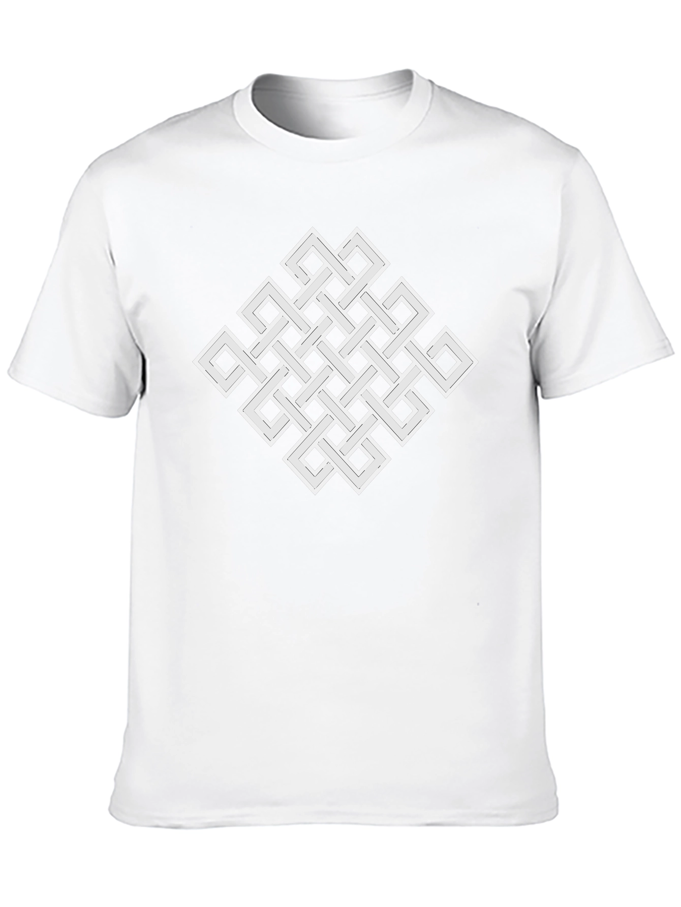 Endless Knot Graphic Tee - Geometric Black T-Shirt
