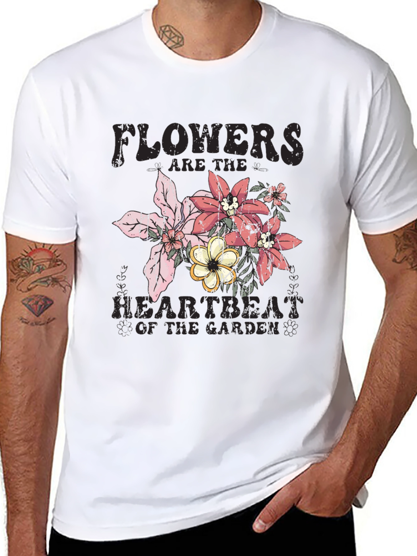 Flowers Heartbeat Garden T-Shirt