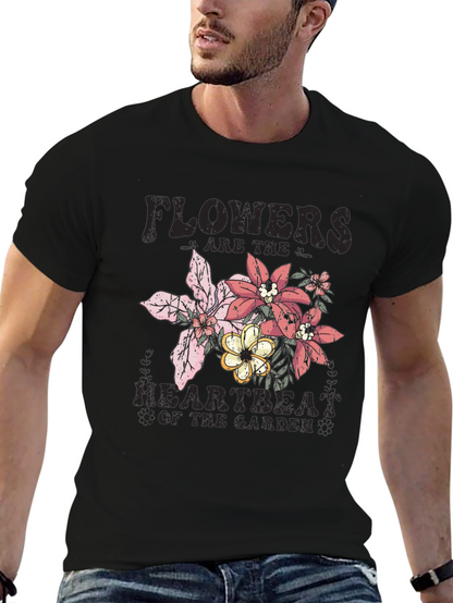 Flowers Heartbeat Garden T-Shirt