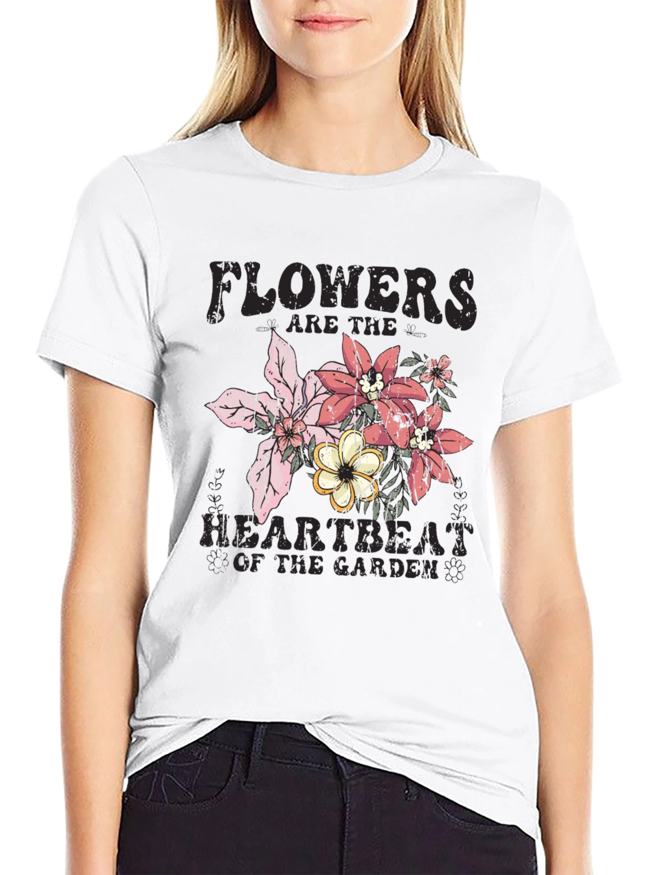 Flowers Heartbeat Garden T-Shirt