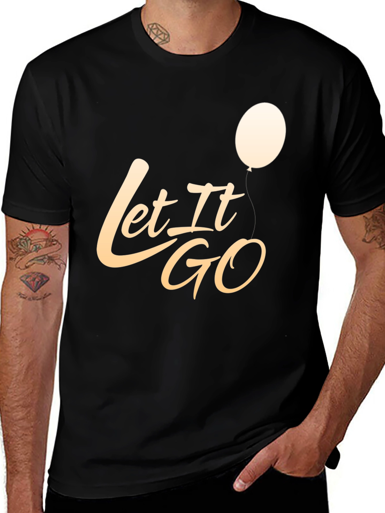 Let It Go Graphic T-Shirt - Stylish Casual Tee