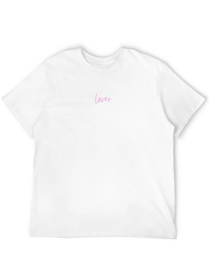 Lover Script Black T-Shirt - Soft Casual Tee