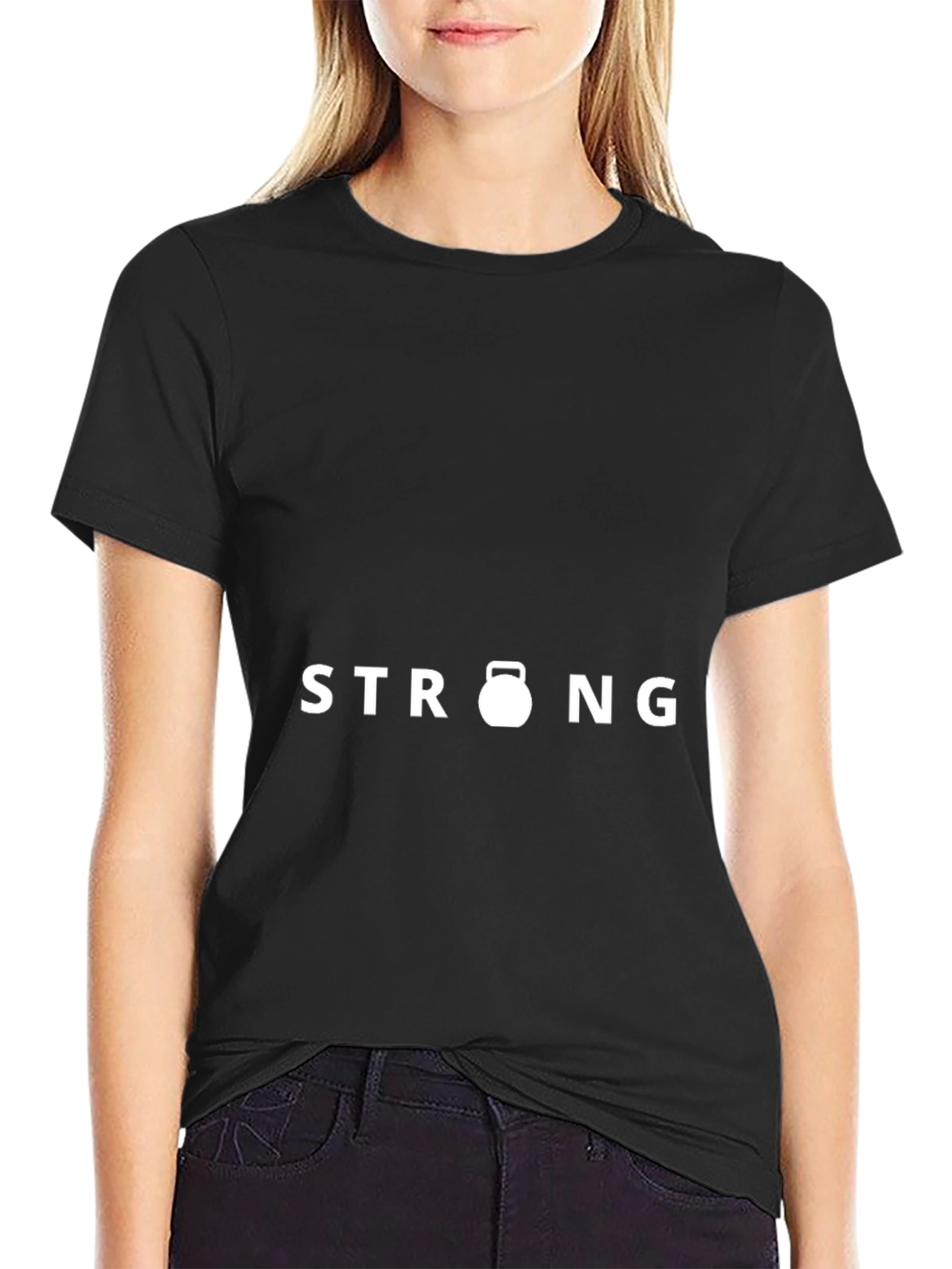 Strong Kettlebell Graphic Tee - Black