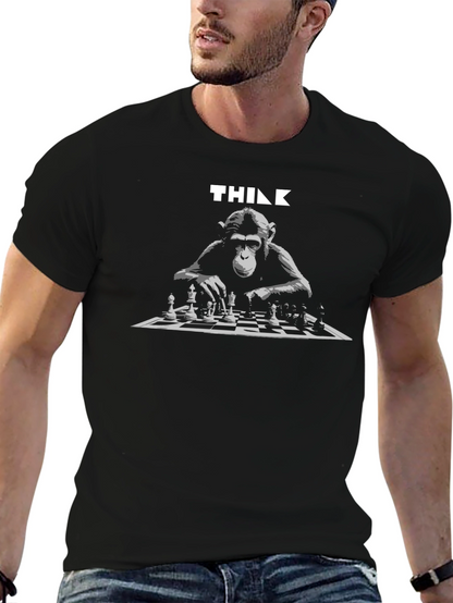 Think Monkey Chess T-Shirt