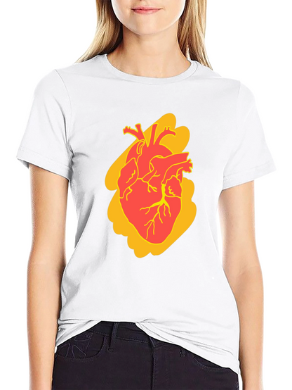 Anatomical Heart Graphic Tee - Bold Style