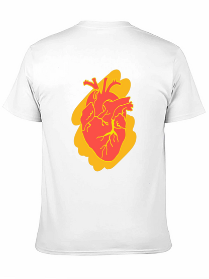 Anatomical Heart Graphic Tee - Bold Style