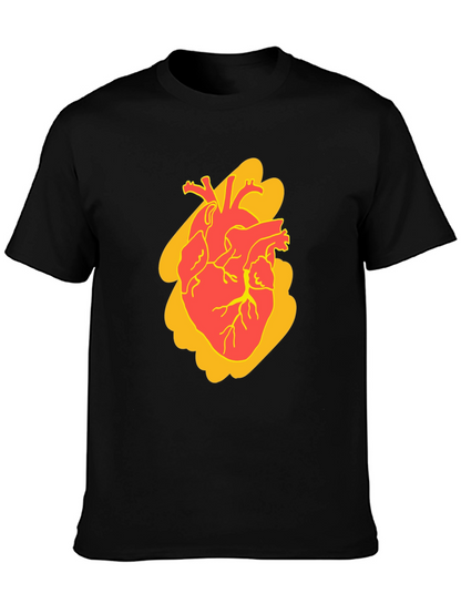 Anatomical Heart Graphic Tee - Bold Style