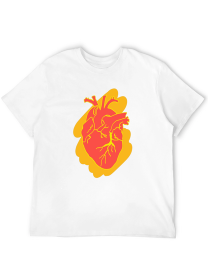 Anatomical Heart Graphic Tee - Bold Style