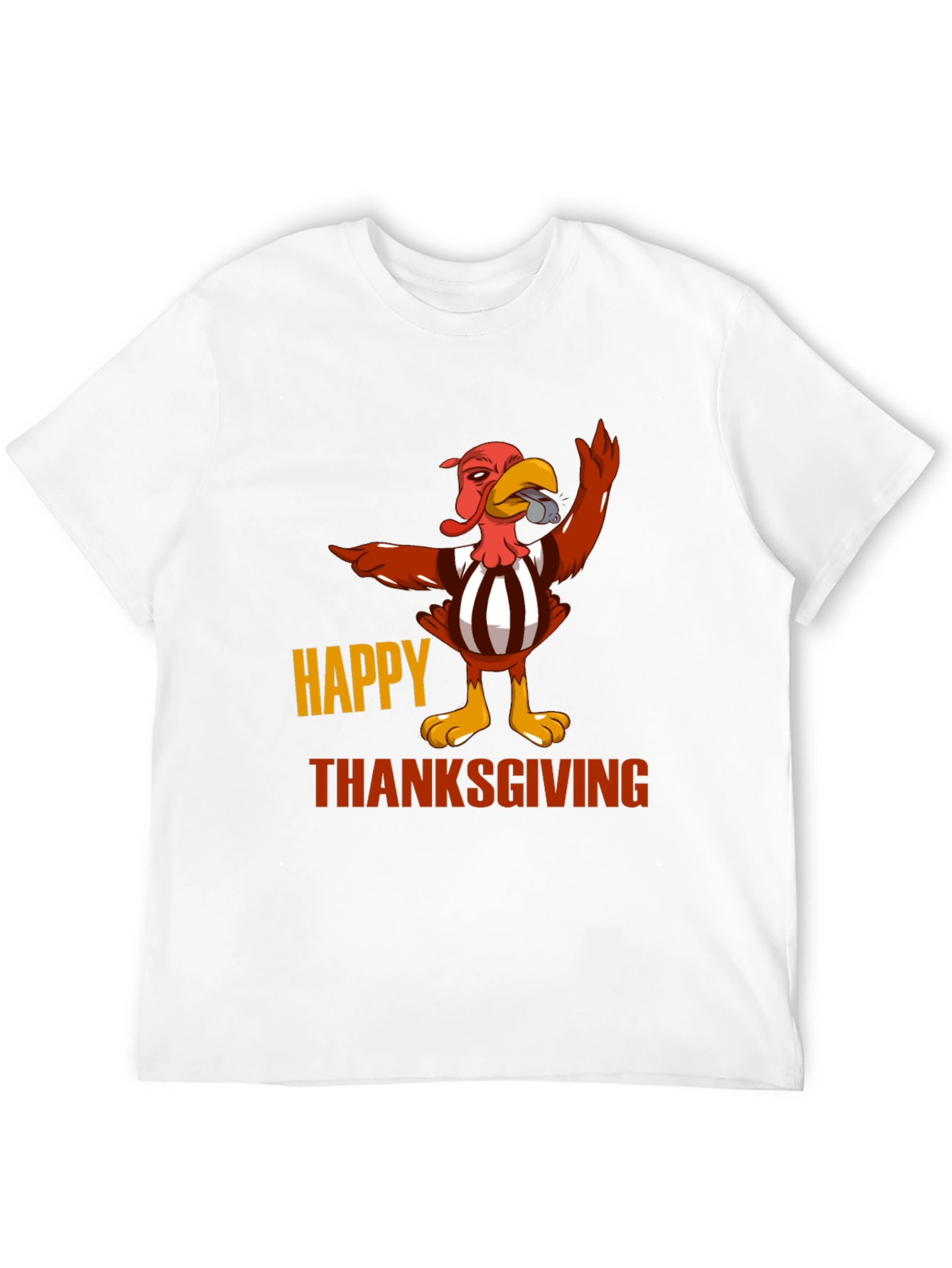 Funny Thanksgiving Turkey Referee T-Shirt
