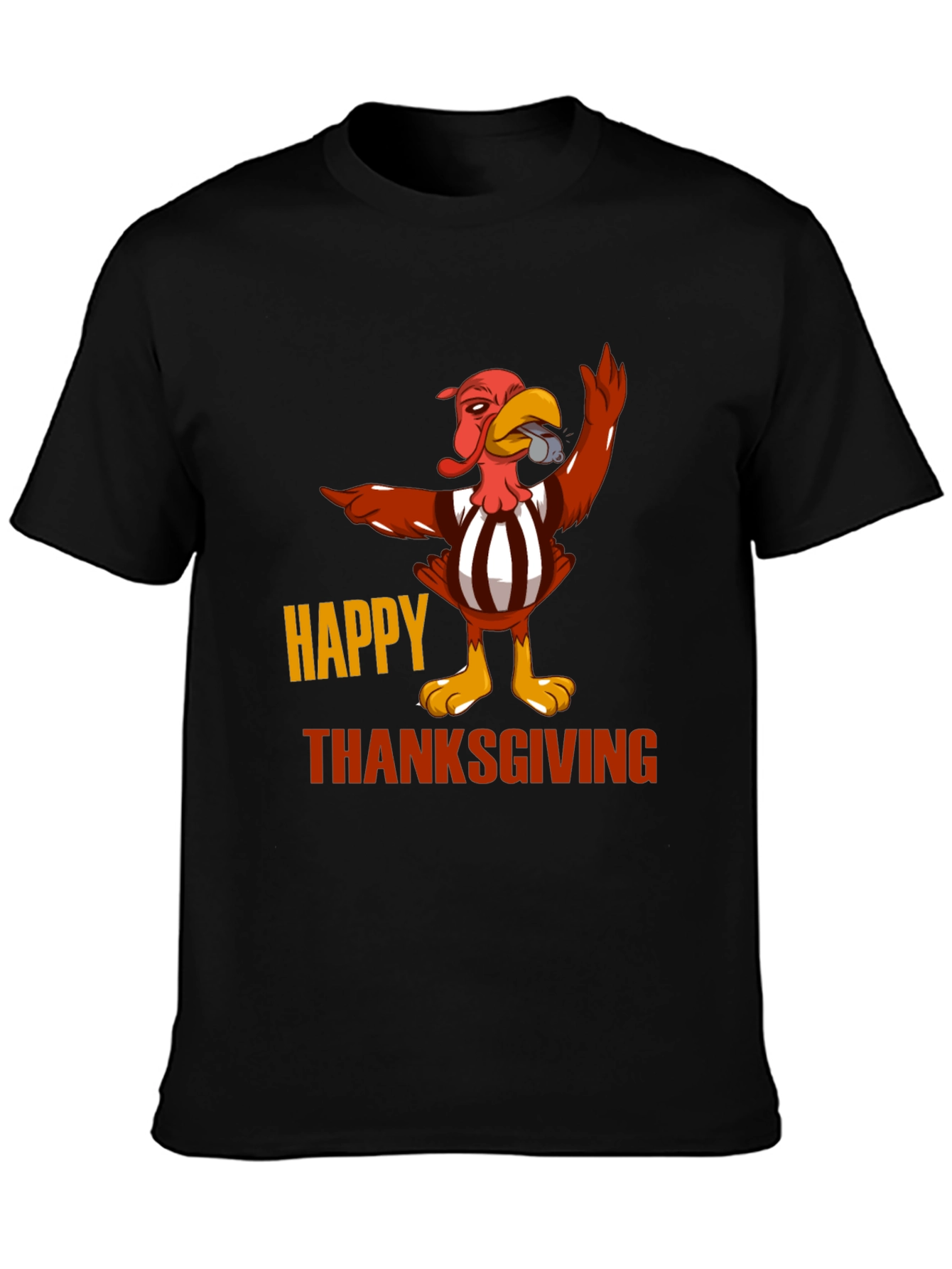 Funny Thanksgiving Turkey Referee T-Shirt