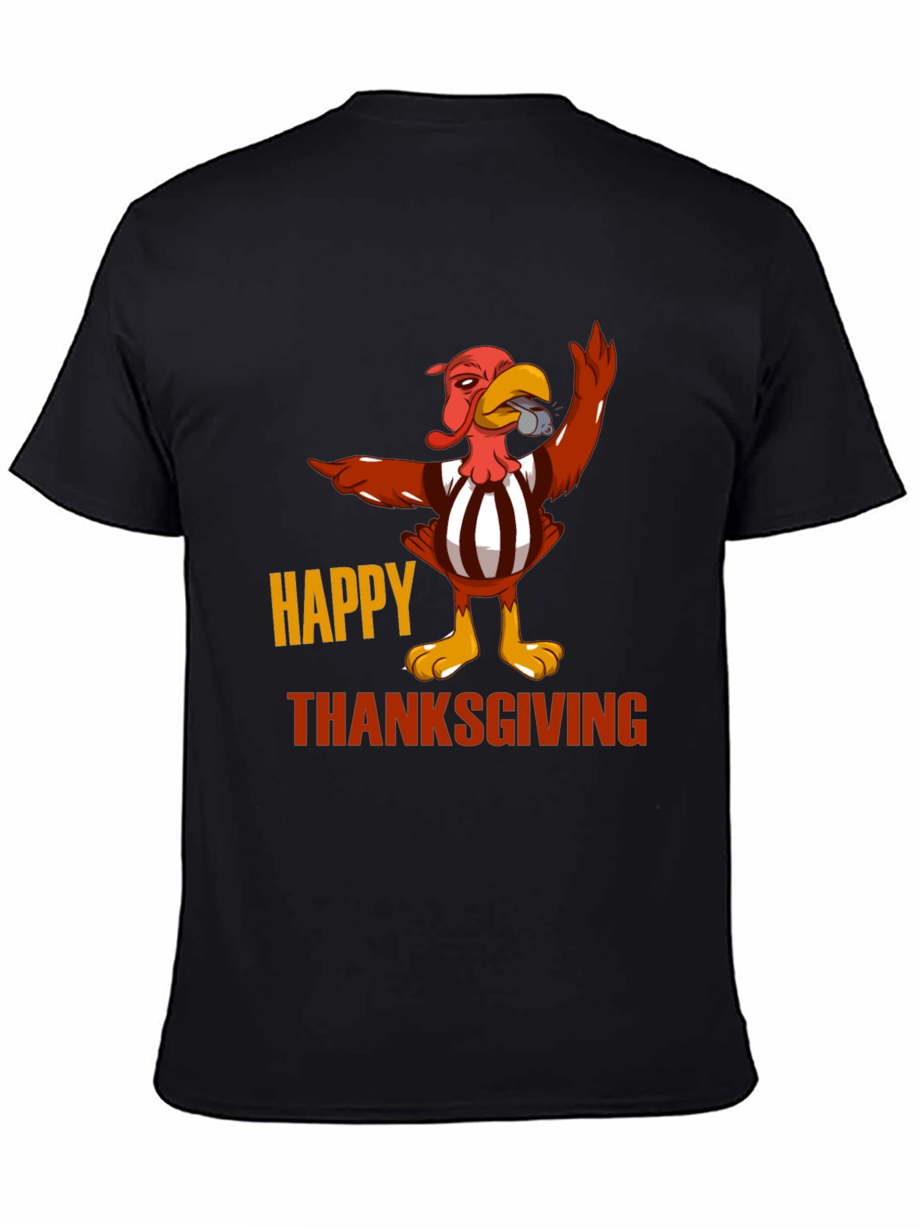 Funny Thanksgiving Turkey Referee T-Shirt