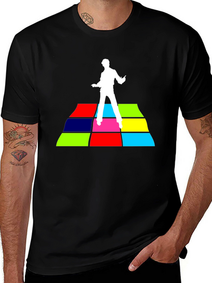 Retro Disco Dancer T-Shirt - Groovy 70s Style