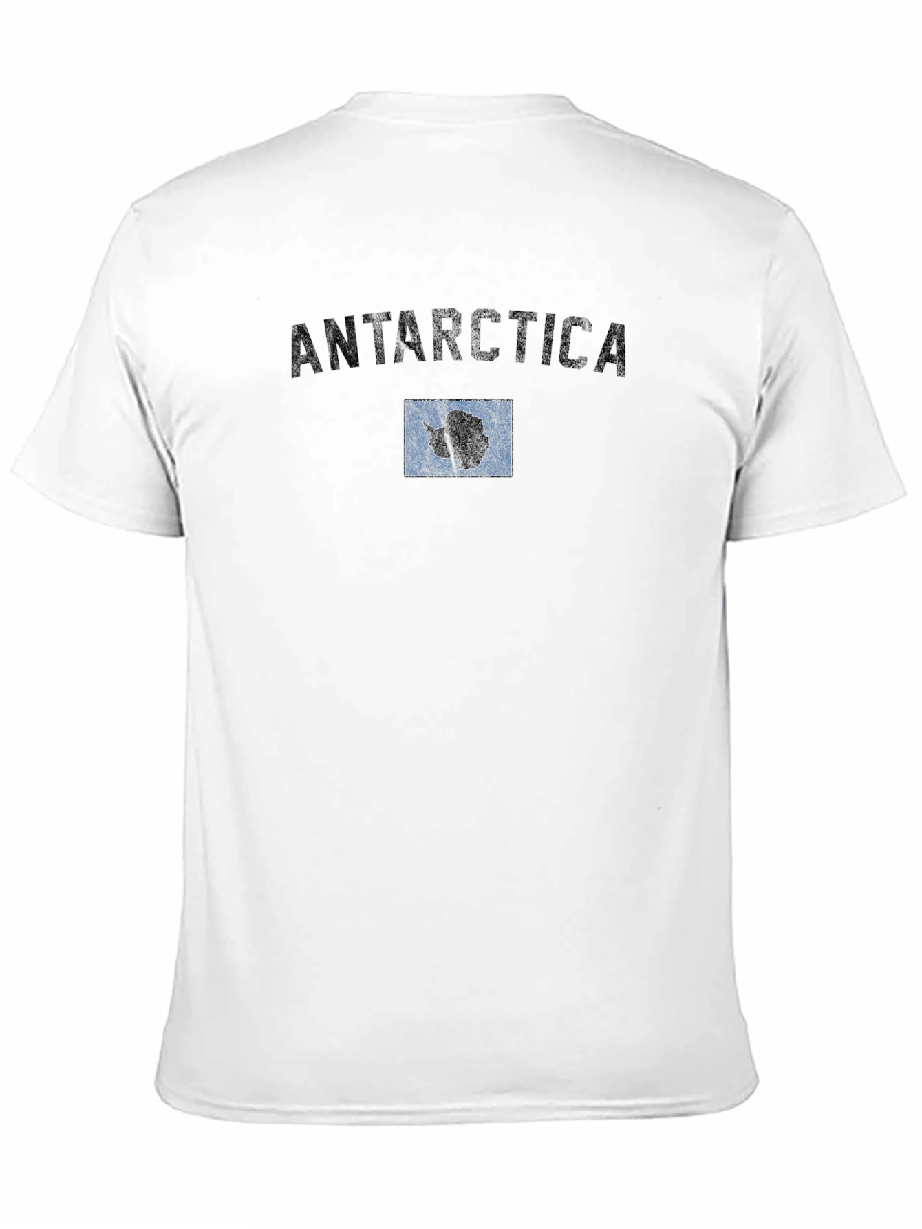 Antarctica Flag T-Shirt - Classic Black Tee