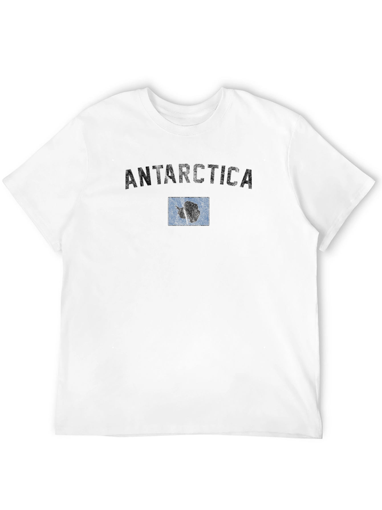 Antarctica Flag T-Shirt - Classic Black Tee