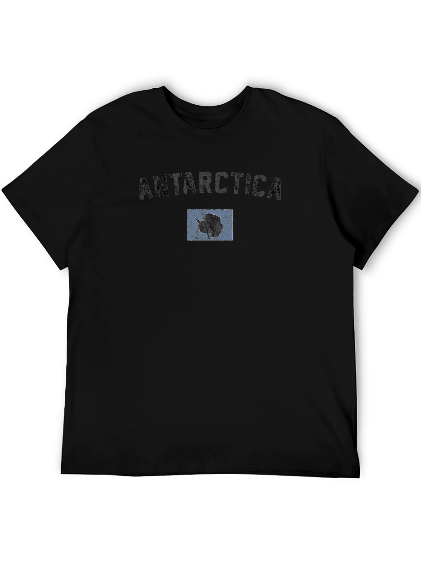 Antarctica Flag T-Shirt - Classic Black Tee
