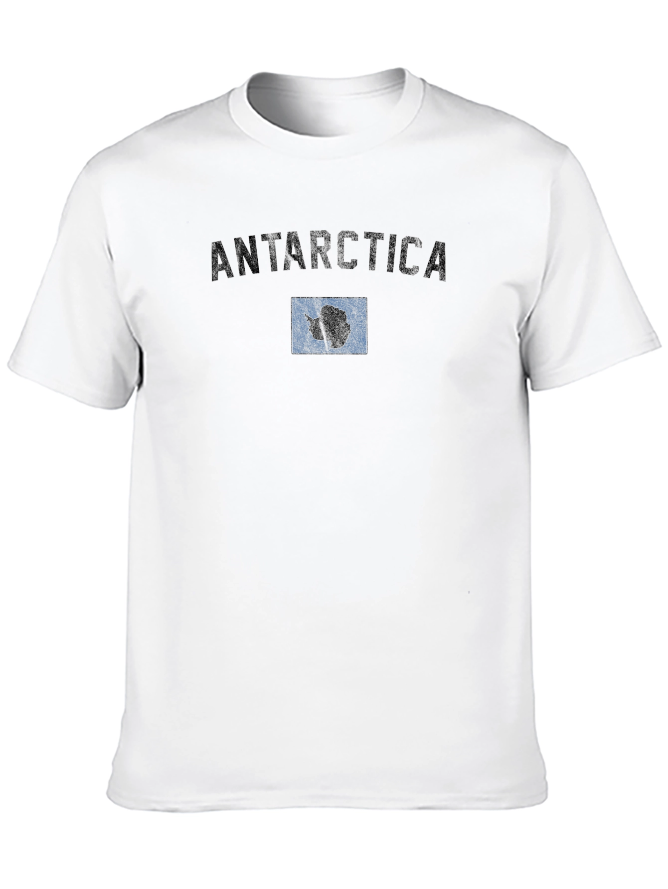 Antarctica Flag T-Shirt - Classic Black Tee