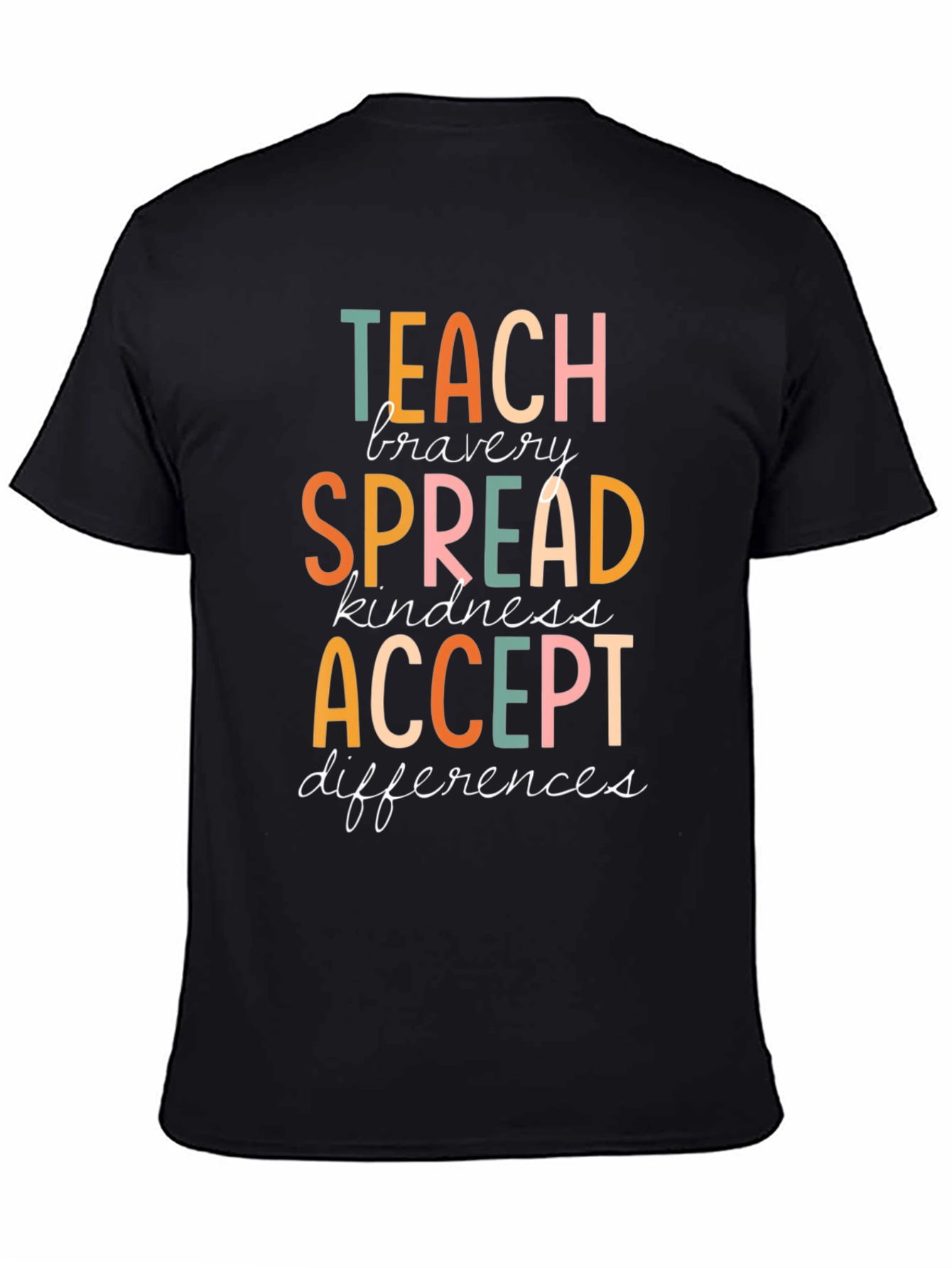 Teach Bravery Graphic Tee - Kindness & Acceptance Shirt