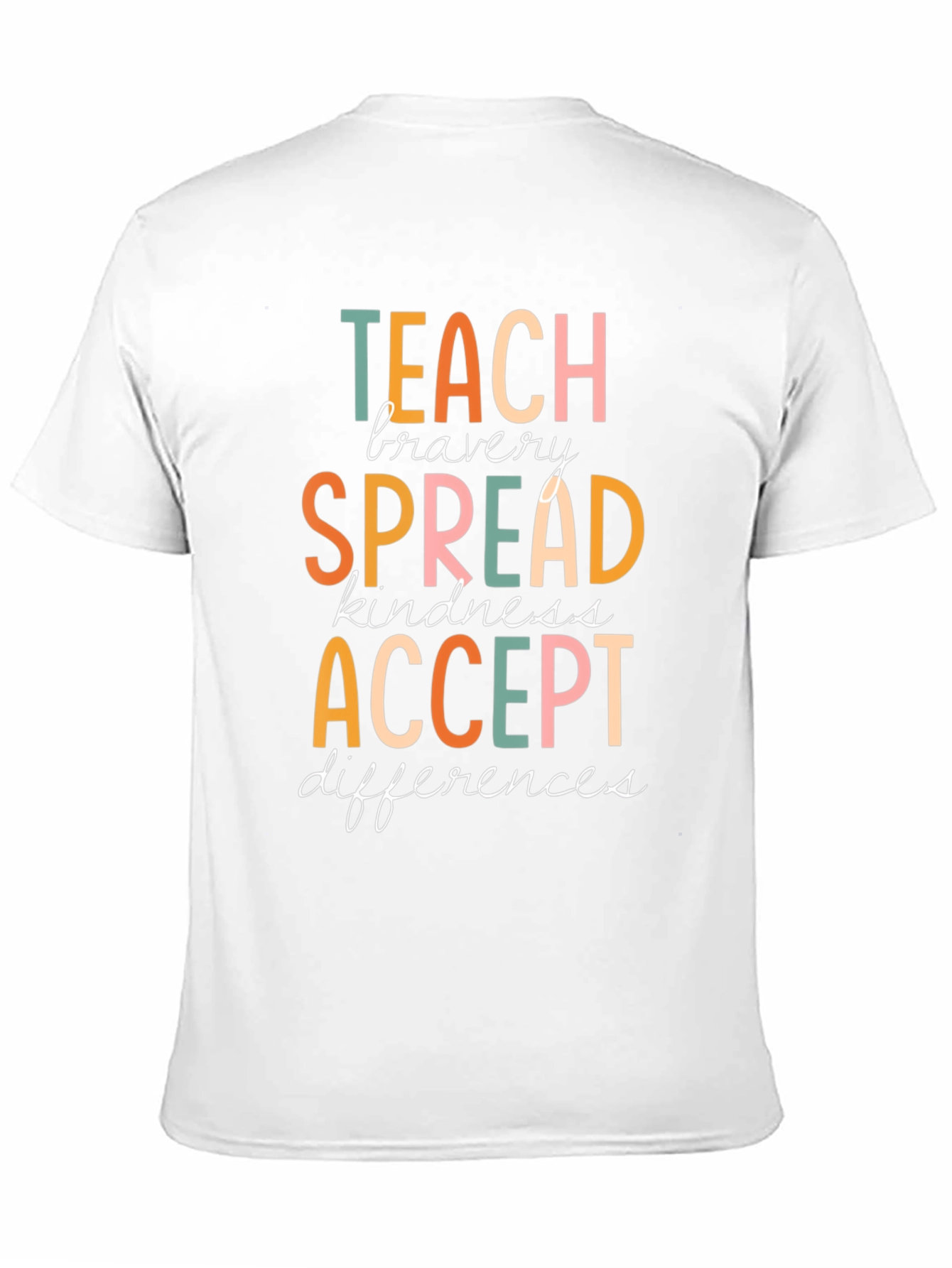 Teach Bravery Graphic Tee - Kindness & Acceptance Shirt