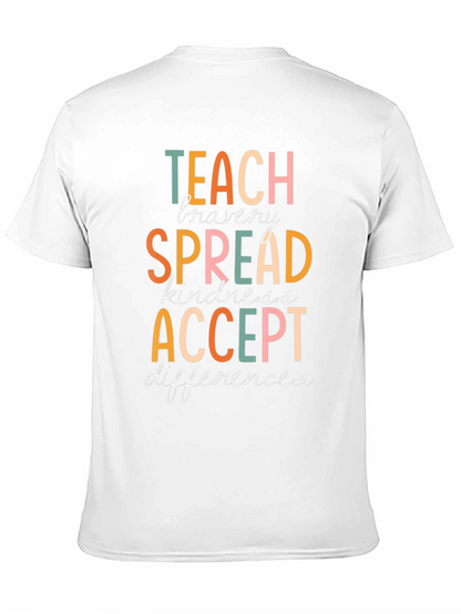 Teach Bravery Graphic Tee - Kindness & Acceptance Shirt