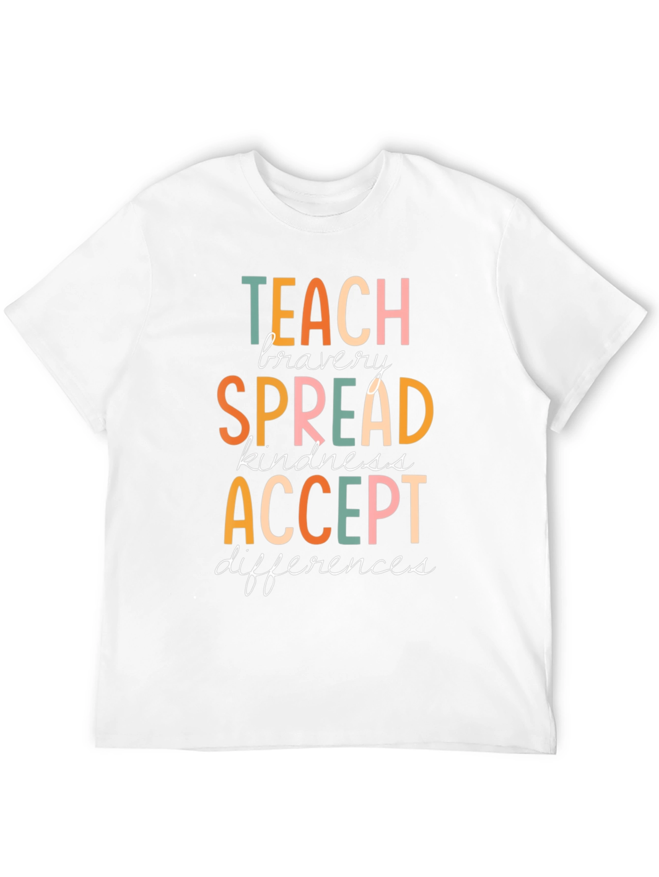 Teach Bravery Graphic Tee - Kindness & Acceptance Shirt