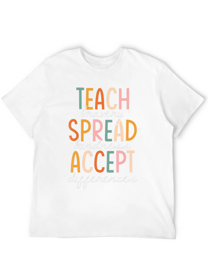 Teach Bravery Graphic Tee - Kindness & Acceptance Shirt