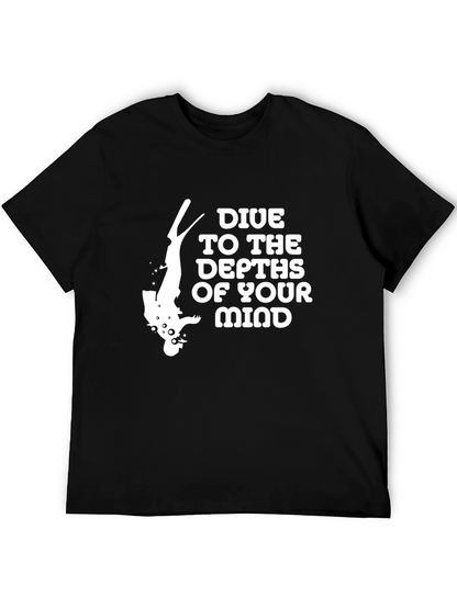Dive into Your Mind Black T-Shirt