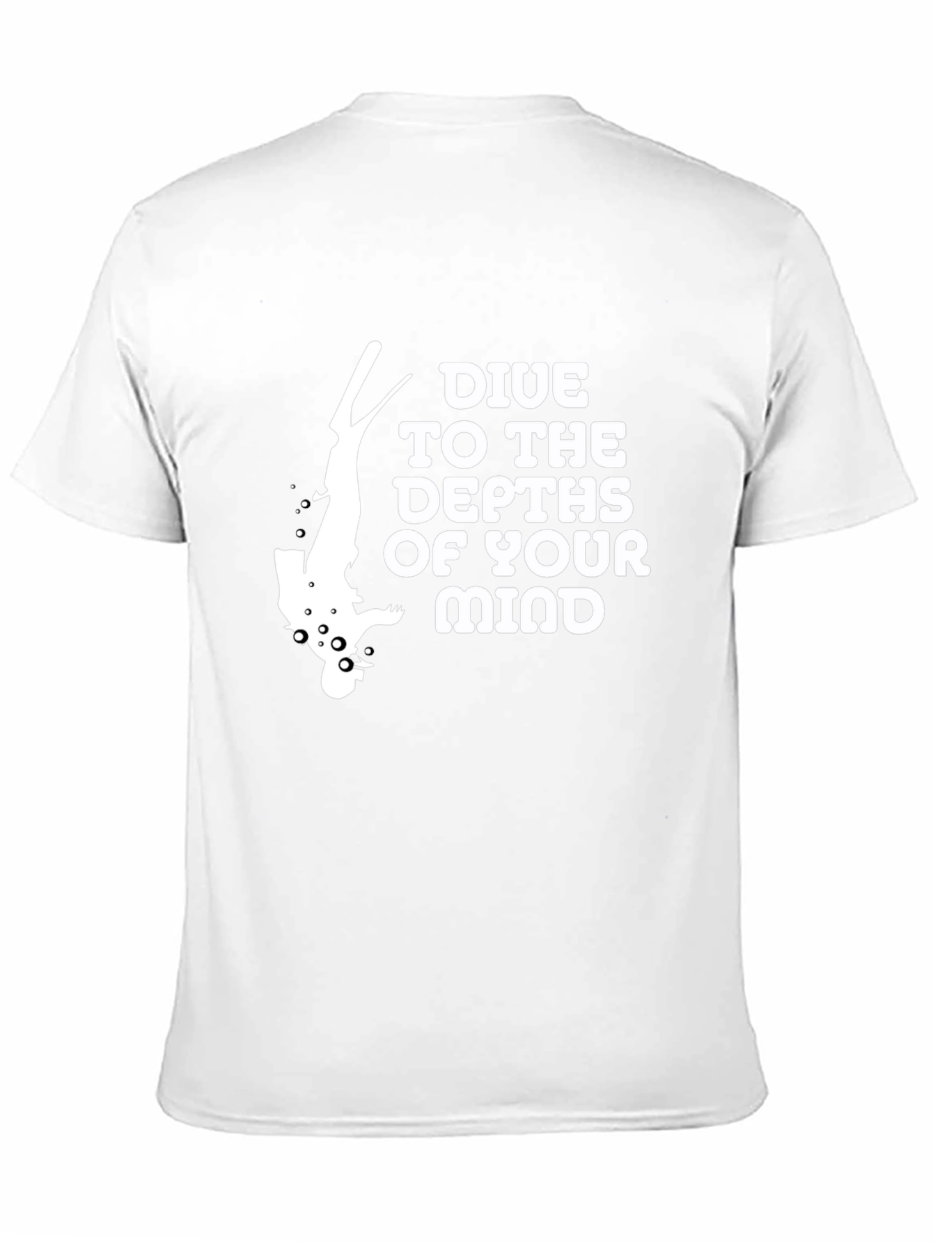 Dive into Your Mind Black T-Shirt