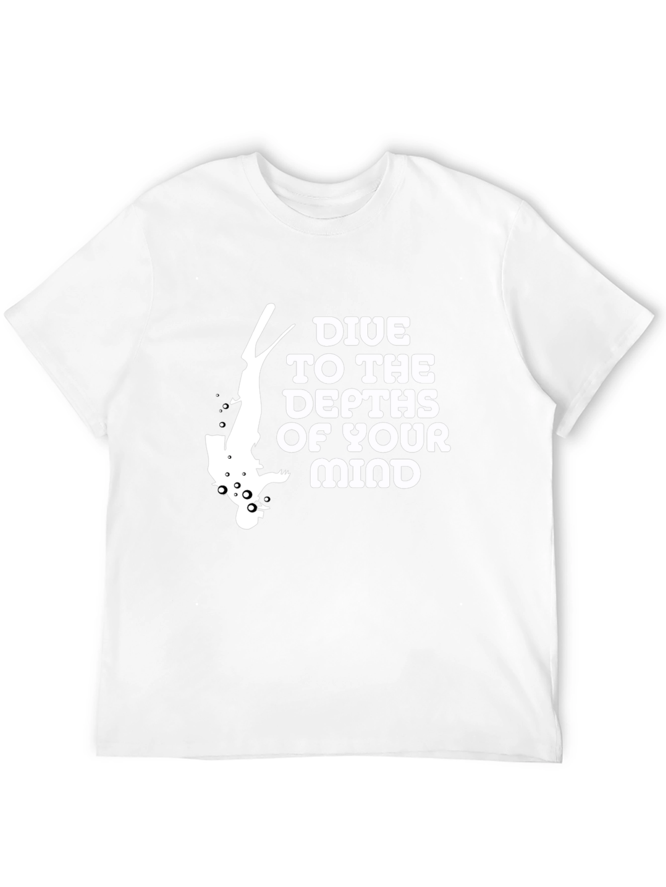 Dive into Your Mind Black T-Shirt