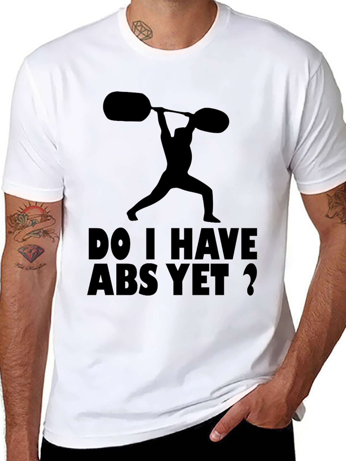 Funny Workout Shirt: Do I Have Abs Yet?