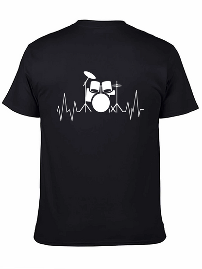 Drum Heartbeat T-Shirt - Music Lover Tee
