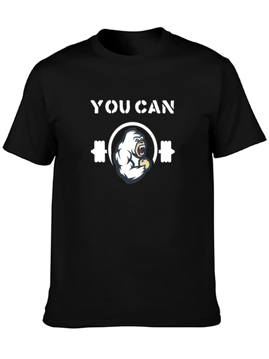You Can Gorilla Barbell T-Shirt