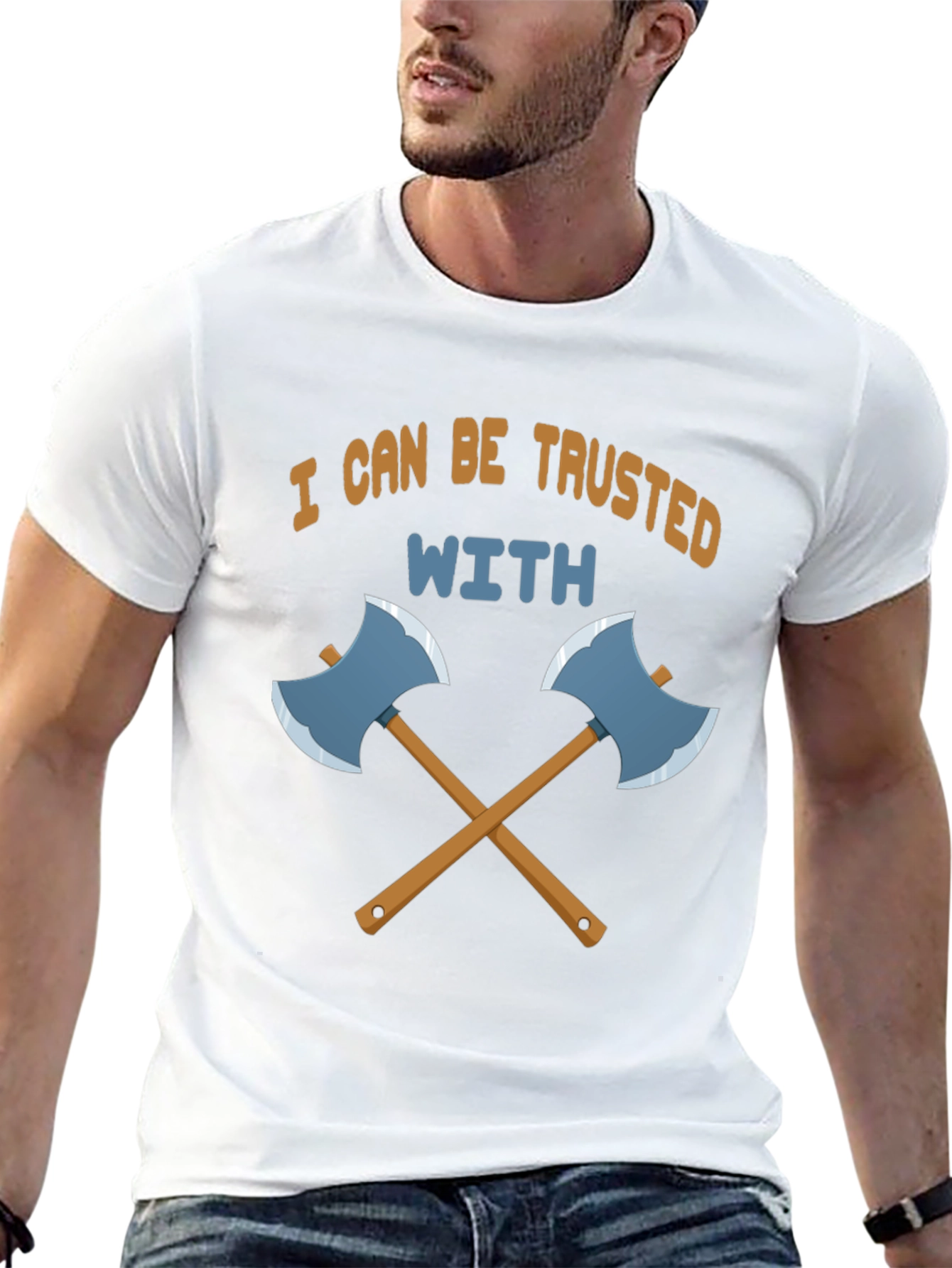 Trust Me With Axes Black T-Shirt