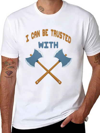 Trust Me With Axes Black T-Shirt