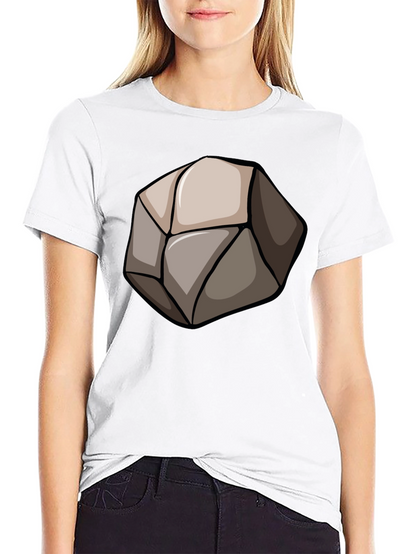 Stone Graphic Black T-Shirt - Unique Design